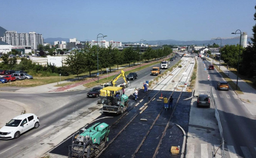 Završavaju se radovi na još jednoj raskrsnici buduće tramvajske pruge Hrasnica - Ilidža