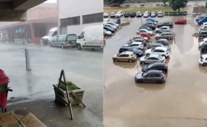 Veliko nevrijeme u Priboju: "Parkinzi su poplavljeni, bukvalno se formiralo jezero"