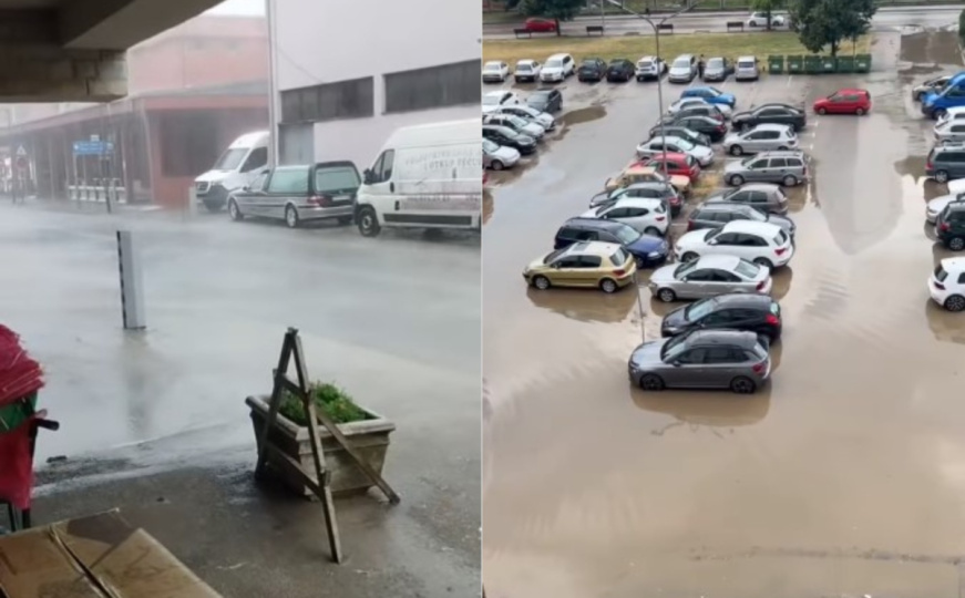 Veliko nevrijeme u Priboju: "Parkinzi su poplavljeni, bukvalno se formiralo jezero"