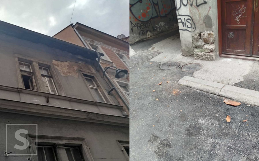 Dok institucije šute, fasade u Sarajevu se ruše: Crijep i beton padaju ljudima pred noge