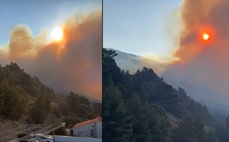 Veliki požar kod Makarske: Traju evakuacije, vatrena stihija se širi prema kućama