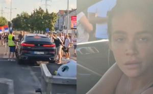 Pjevačica iz Srbije htjela da probije blokadu automobilom: "Ničiju djecu nisam gazila"