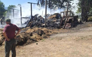 Požar na Huseinovoj farmi: "Ne znam od čega da živim. Izgorjelo je sijeno, traktor, štale..."