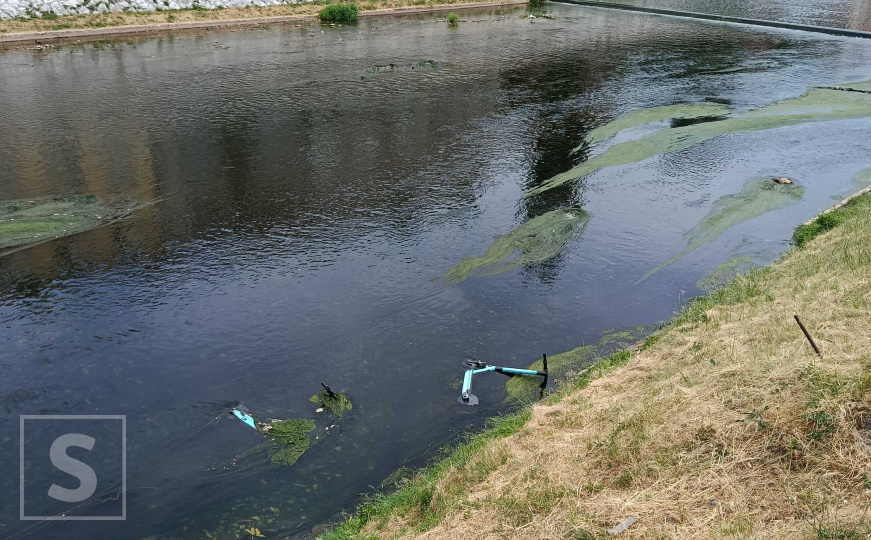 Nesvakidašnji prizor: U Miljacki plutaju električni romobili - Kako su dospjeli tamo?