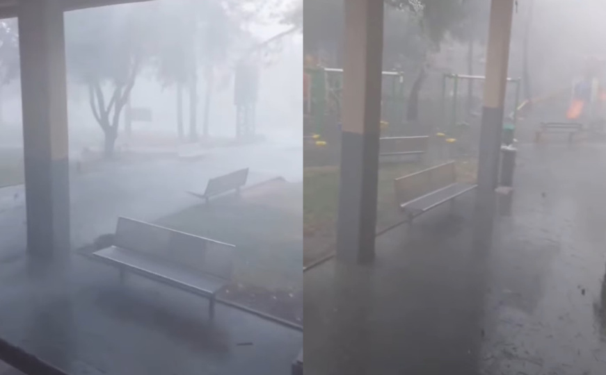 Veliko nevrijeme pogodilo Srebrenik: Pogledajte snimak