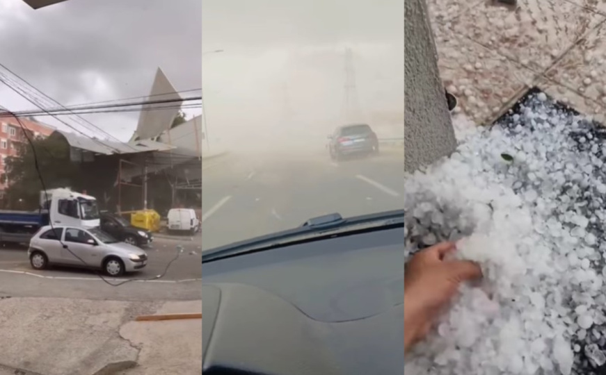 Strašni prizori iz Srbije: Krovovi letjeli, stabla padala, kran srušio zgradu – pogledajte snimke