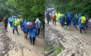 Po kiši i teškom terenu: Učesnici Marša mira nastavili put prema Potočarima