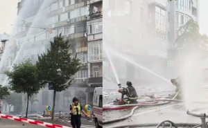 Žestok ruski napad dronovima na Kijev: "Gore stambene zgrade, imamo mrtvih"