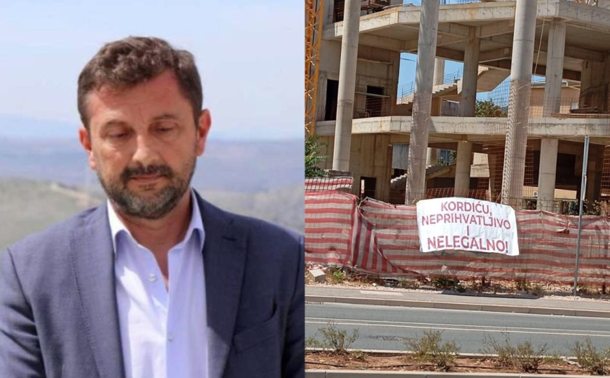 Mostarci ogorčeni, na gradilištu HNK osvanula poruka: "Kordiću, neprihvatljivo i nelegalno!"
