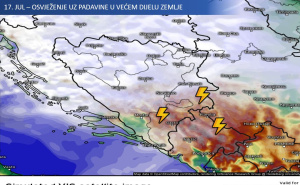 Oglasio se BH Meteo: U narednim satima u ove dijelove BiH stižu pljuskovi. Iduća noć bit će hladna