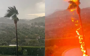 Turistkinja snimala oluju kada je iznenada grom udario tik do nje: Kamera sve zabilježila