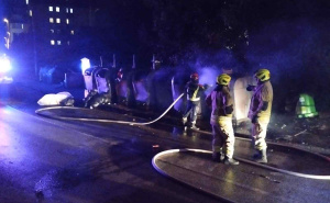 Sarajevski vatrogasci spriječili katastrofu: Neko bacio žar od nargile i zapalio kontejner