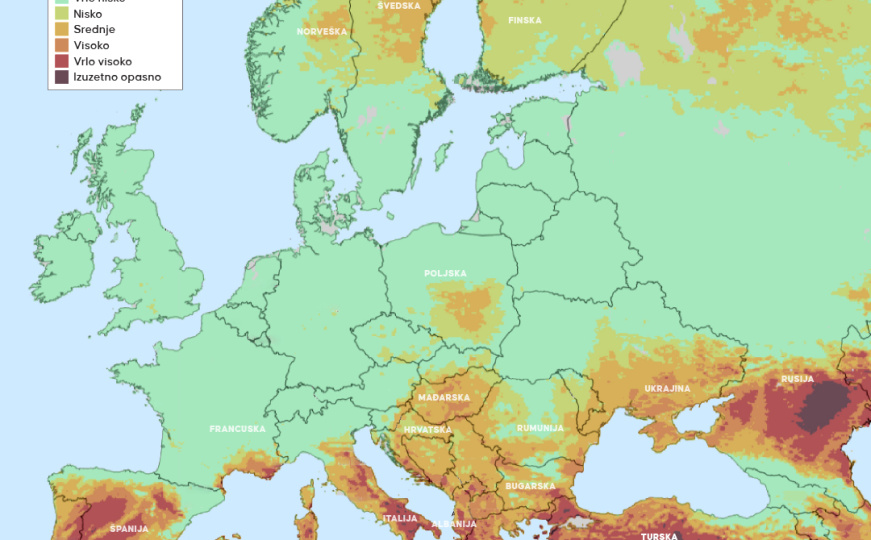 Europa u pripravnosti: Rekordne temperature, toplotni valovi i prijetnje od šumskih požara