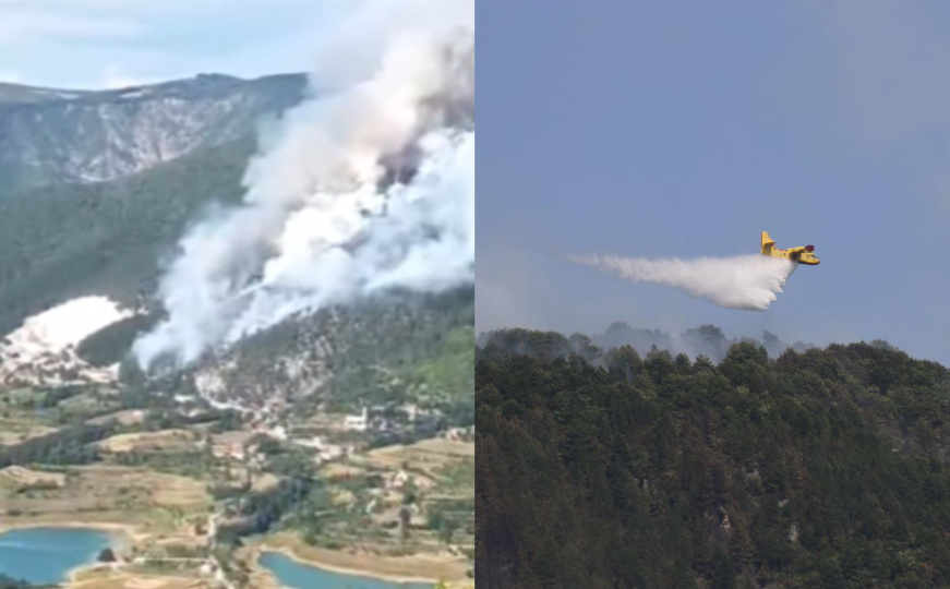 Nakon intervencije hrvatskih kanadera: Lokaliziran požar u Prozor - Rami