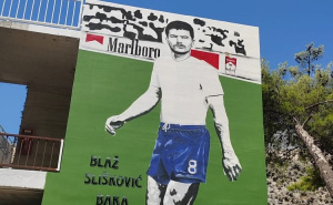 Baka Slišković dobio mural u Splitu: Jedan detalj posebno privukao pažnju