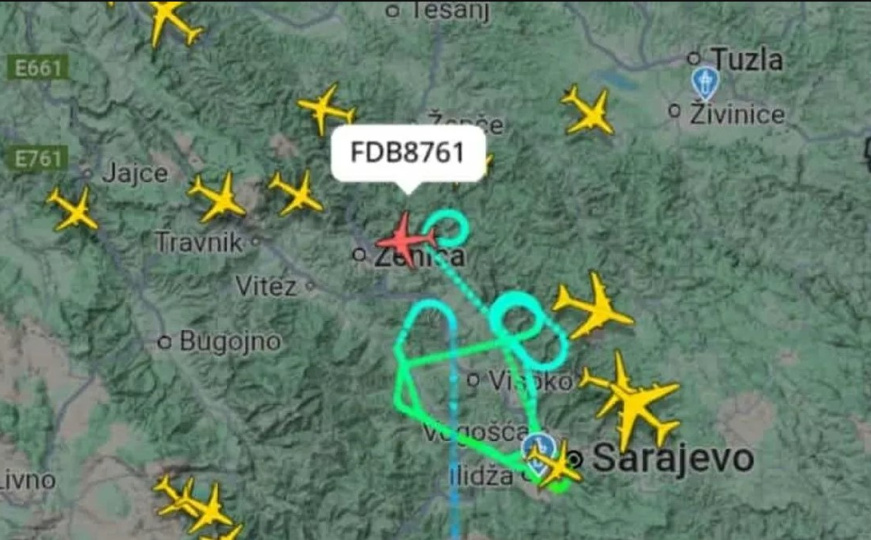 Borba s vjetrom iznad Sarajeva: Dva aviona danas nisu mogla sletjeti