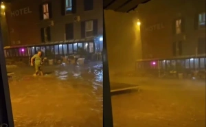 Nevrijeme u Hrvatskoj: Ulice pod vodom, ljudi se probijali do zaklona. Pogledajte snimak