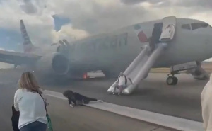 Panika na letu American Airlinesa: Vatra zahvatila avion, putnici bježali po pisti