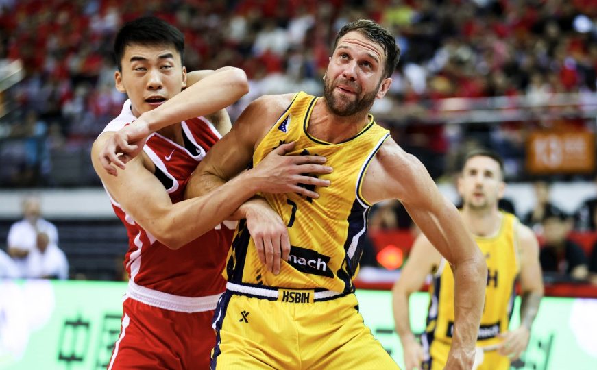Košarkaši Bosne i Hercegovine tijesno poraženi od Kine u drugom prijateljskom meču