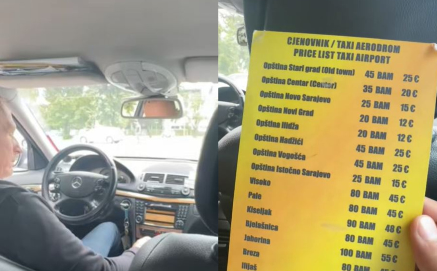 Turisti šokirani cijenama taksija u Sarajevu: "Da li smo prevareni?"