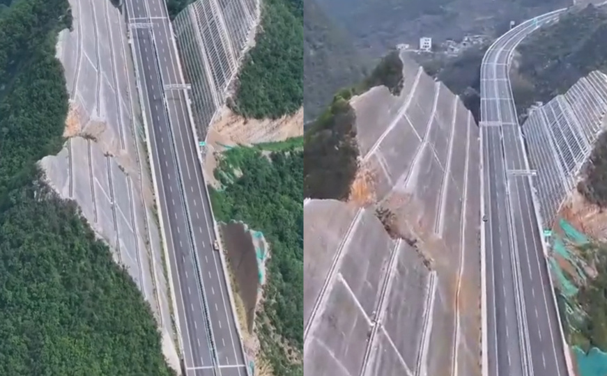 Kina gradi najviši most na svijetu: Pogledajte kako su 'izrezali' planinu za autoput