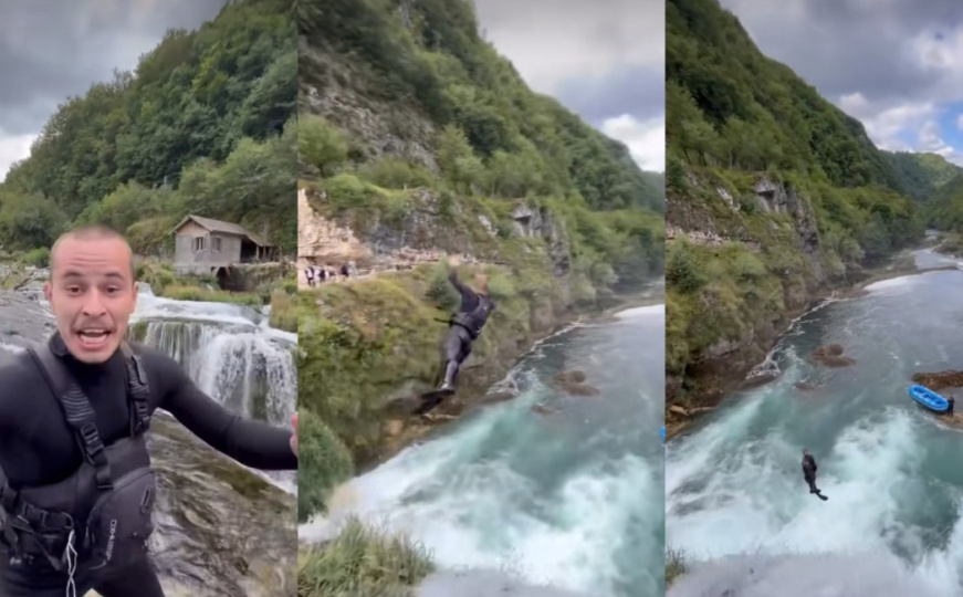 "Hrabrost ili ludost u Krajini": Pogledajte snimak skoka sa Štrbačkog buka o kojem bruji Facebook