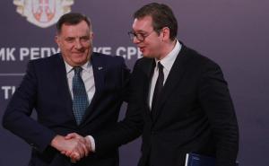 Vučić ponovo stao u odbranu Dodika: "Samo mirno, racionalno i bez bilo kakve eskalacije"