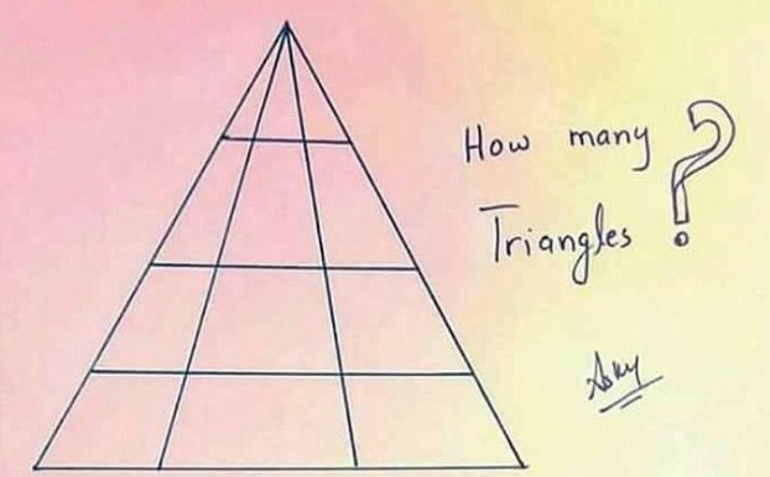 Matematička mozgalica: Koliko trouglova ima na slici?