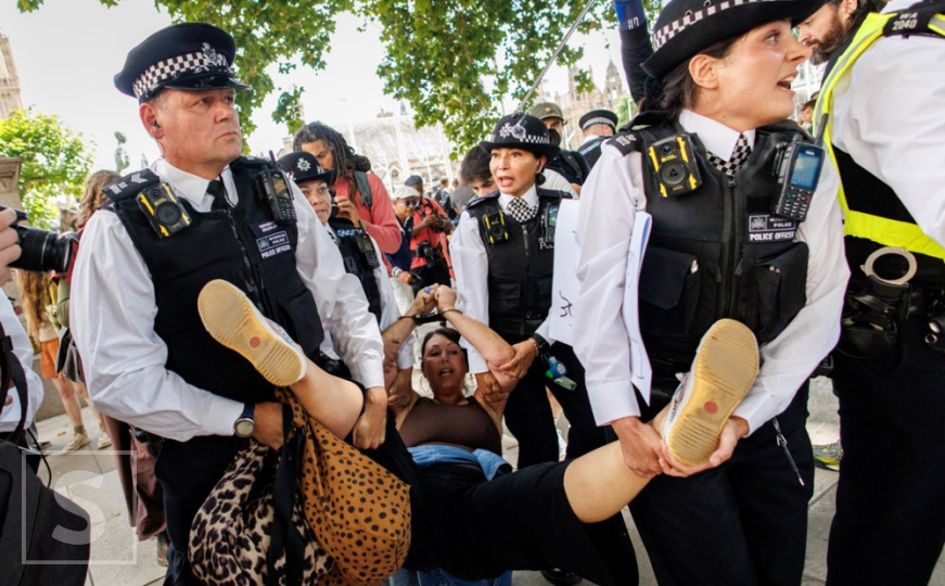 Haos u Londonu: Policija masovno hapsi učesnike protesta