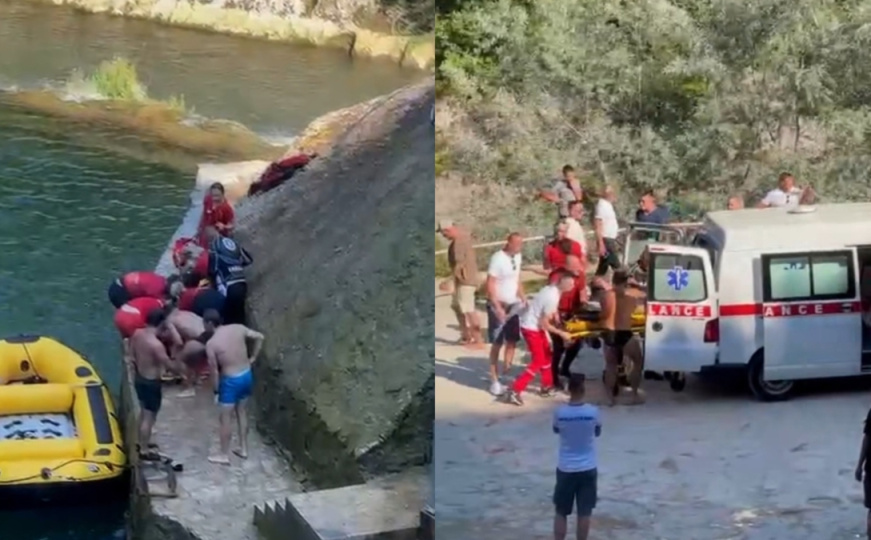 Povrijeđen mladić nakon skoka s vodopada u Jajcu: Objavljen snimak