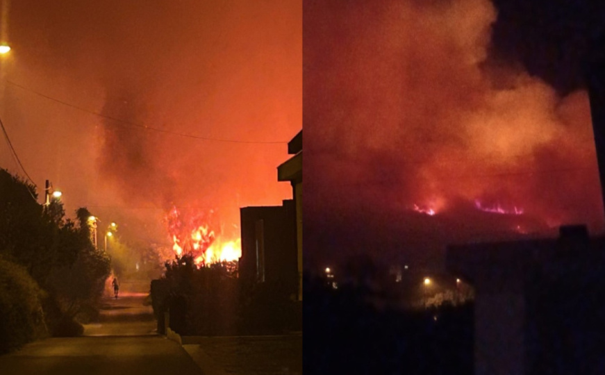 Veliki požar u Dalmaciji: Na terenu vatrogasci, brane se kuće. Zatvorena je i Jadranska magistrala