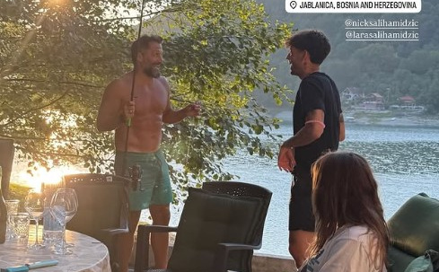 Hasan Salihamidžić na odmoru u rodnoj Jablanici: Pecanje, ćevapi i porodična atmosfera