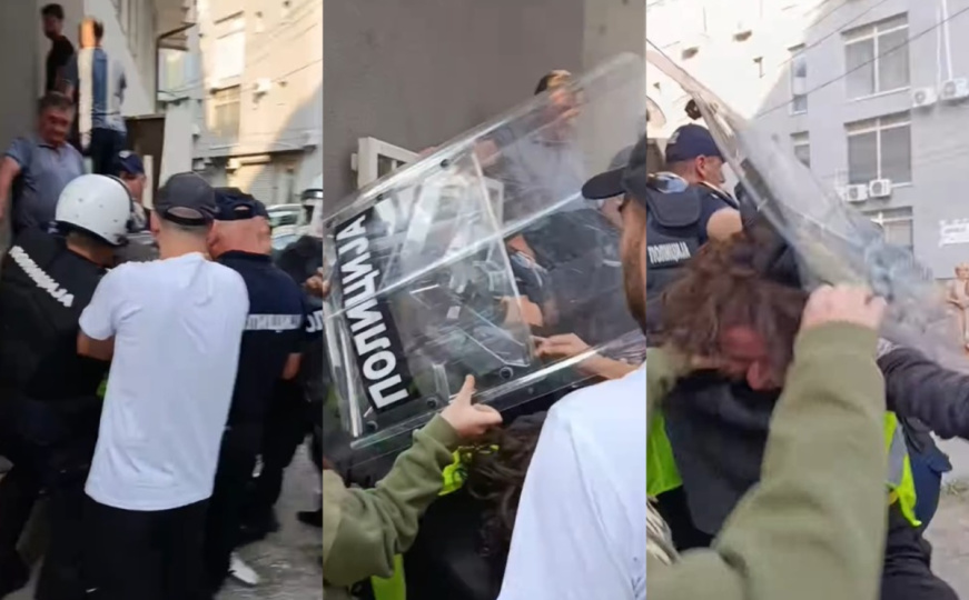 Sukobi na protestu u Novom Pazaru: Policija intervenisala na blokadi ispred suda