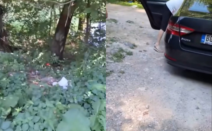 Uhvaćeni na djelu: Beograđani bacili smeće pored rijeke Une, na kraju su morali da pokupe bačeno