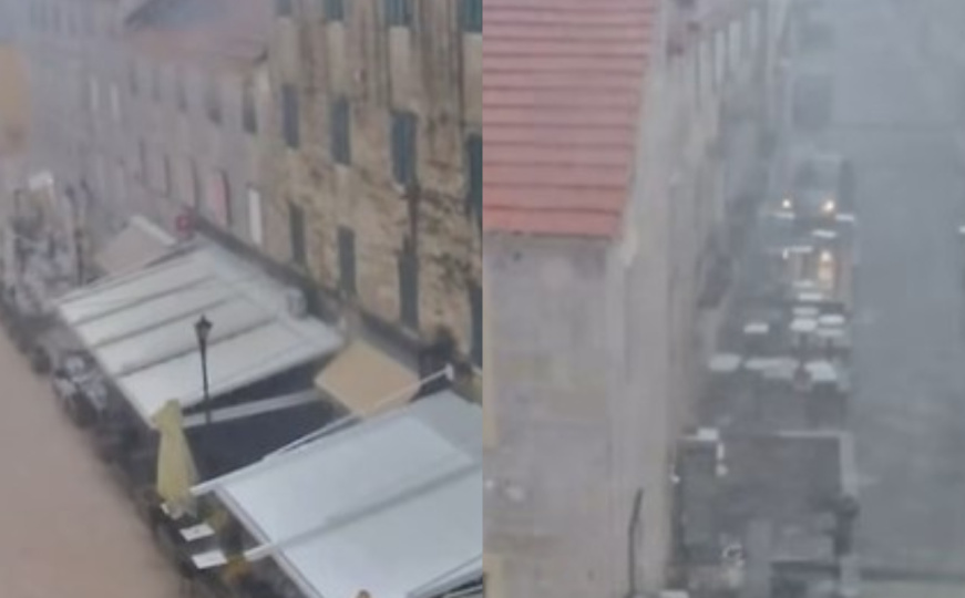 Nevrijeme zahvatilo dio Dalmacije: Temperatura pala više od deset stepeni