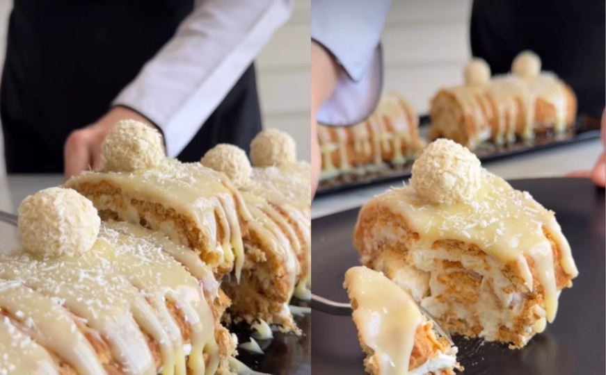 Gotov za 10 minuta: Brzi recept za rolat od banana i keksa osvaja društvene mreže