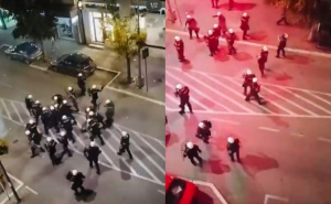 Uznemirujući snimak iz Srbije: Dvadesetak policajca brutalno pendrecima premlaćuje dva mladića