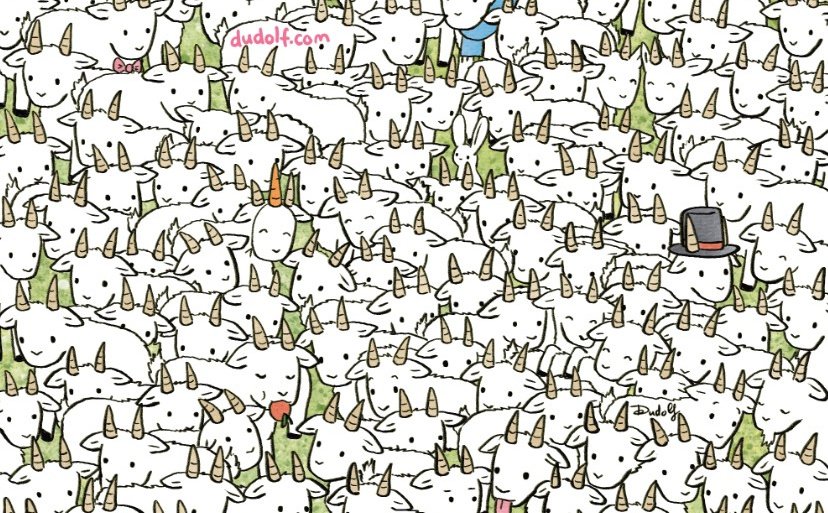 Koze su se okupile na samitu u mozgalici: Jedna ovčica se sakrila, pronađite je za 10 sekundi