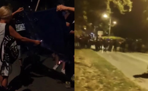 Sve veća napetost u Srbiji: Zapaljene prostorije SNS-a, policija juriša na građane