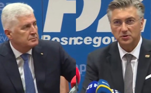 Čović i Plenković poručili: "Institucije BiH se moraju poštovati, Dodik ih je sam priznao"
