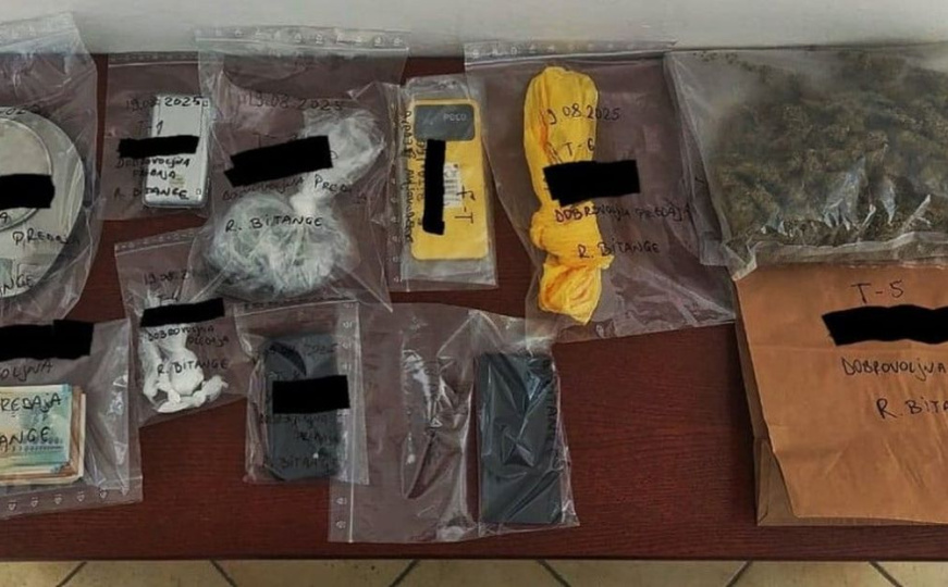Slučaj u Mostaru: Muškarac (32) šetao gradom s ruksakom punim marihuane i kokaina