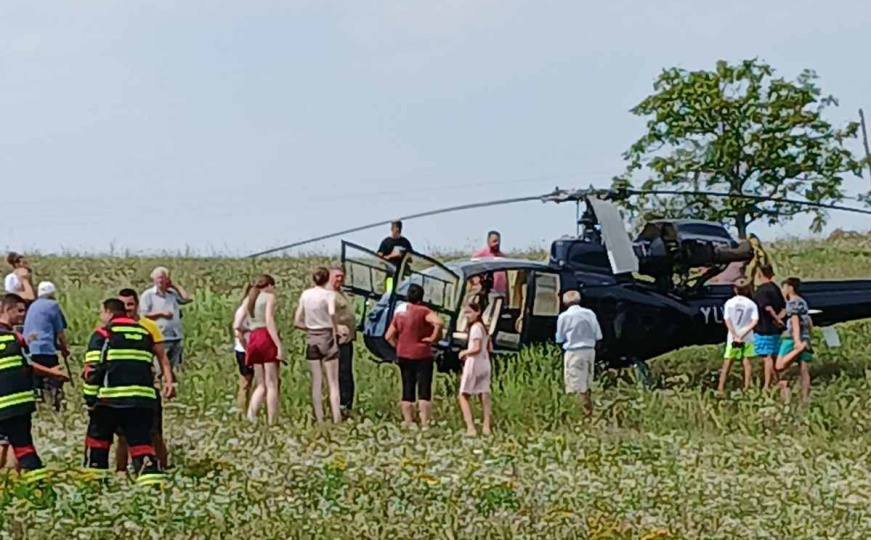 Vatrogasci o prinudnom slijetanju helikoptera iz Srbije: "Pilot ugasio požar na motoru"