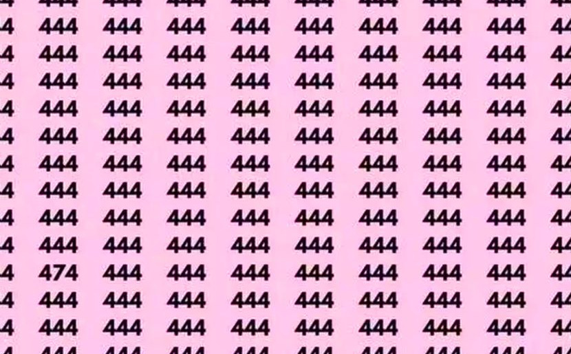 Na slici se nalazi skriveni broj koji nije 444: Možete li za 12 sekundi da pronađete rješenje?