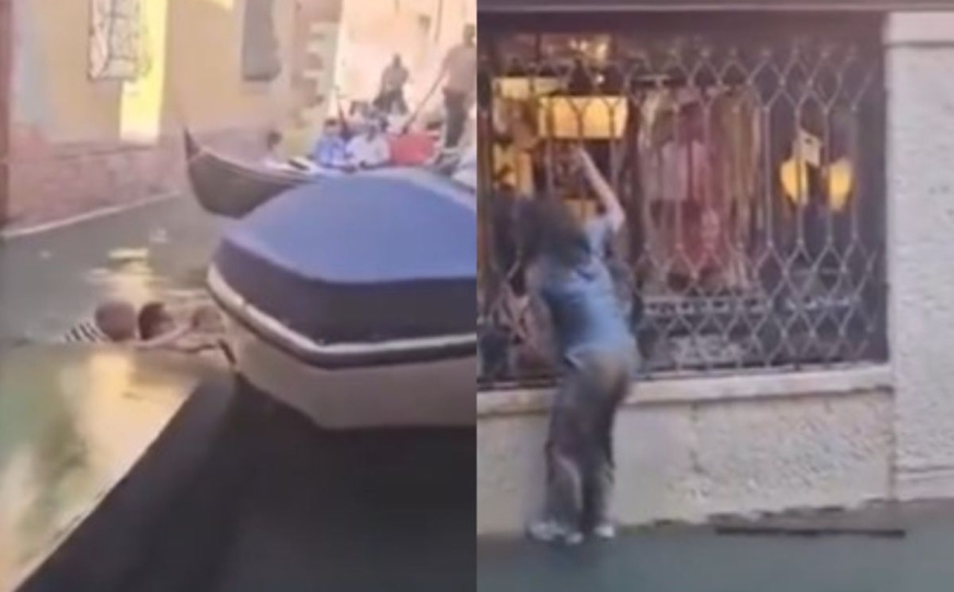 Selfie za pamćenje: Turisti potopili gondolu u Veneciji i završili u kanalu