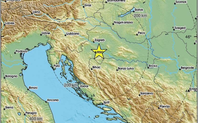 Zemljotresi danas nakon BiH zabilježeni i u Srbiji, Hrvatskoj te Sloveniji