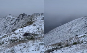 Nevjerovatni prizori u augustu: Snijeg zavejao planinu na Balkanu, temperature drastično pale