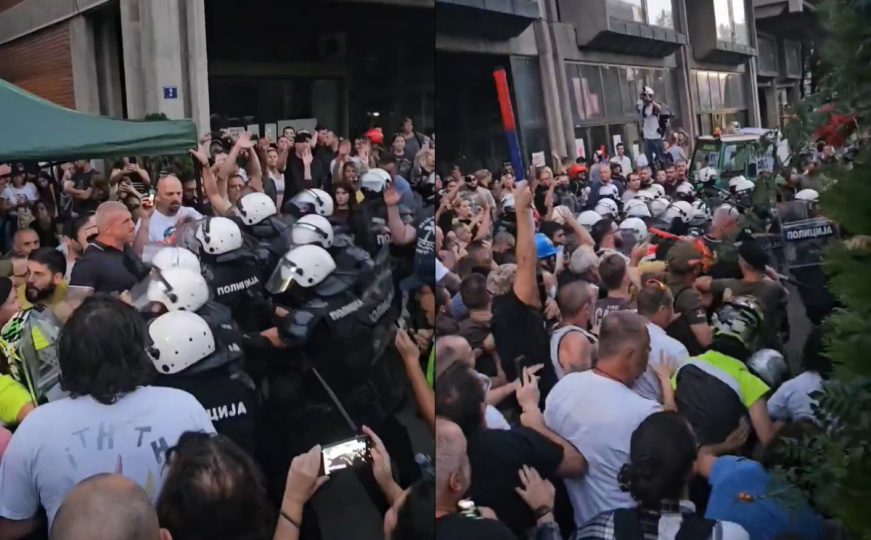 Haos ispred Filozofskog fakulteta u Novom Sadu: Građani golim rukama potisnuli policiju