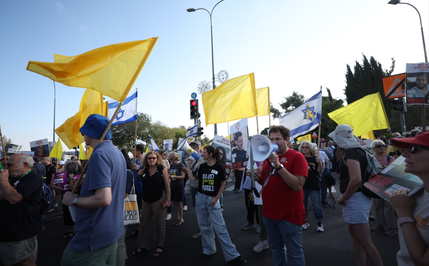 Ulice blokirane: Stotine hiljade demonstranata na ulicama Tel Aviva traže prekid vatre u Gazi