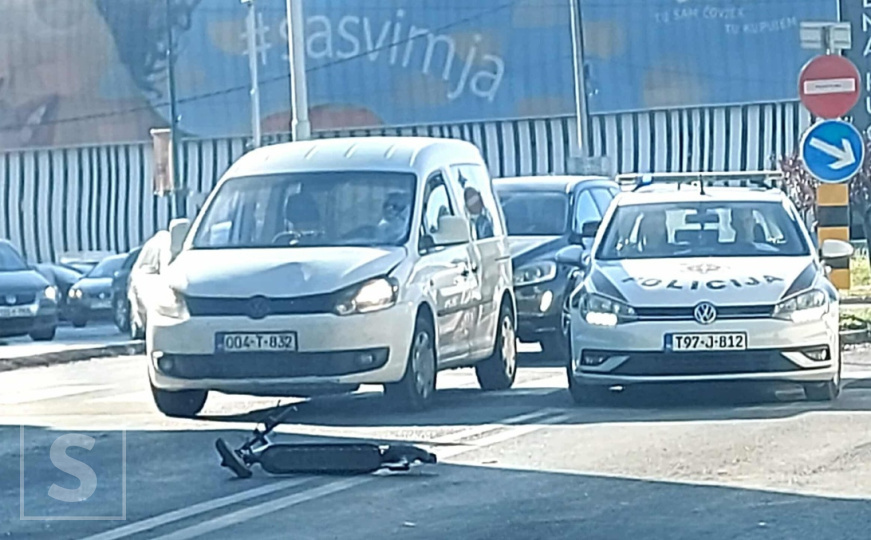 Novi detalji jučerašnje nesreće na Ilidži: Vozač romobila zadobio teške tjelesne povrede