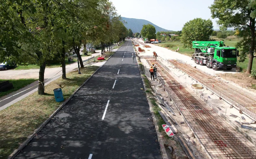 Završeni radovi na prvoj dionici saobraćajnice od kružnog toka u Hrasnici prema Famosu